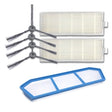 XI221 2 Pairs K614 Side Brushes + I205 Initial Effect Filter + 2 PCS I207 Filters Set for ILIFE A4 / A4S / A6 - For ILIFE Accessories by PMC TechLife | Online Shopping South Africa | PMC TechLife | Buy Now Pay Later Mobicred