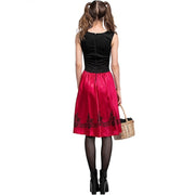 Little Red Riding Hood Costume For Adults Cosplay (Color:Red Size:L)