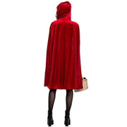 Little Red Riding Hood Costume For Adults Cosplay (Color:Red Size:L)