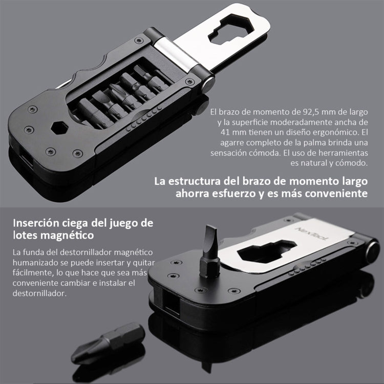 NexTool Multi-functional Bicycle Tool Mini Pocket Bike Toolbox Outdoor Wrench Repair Tool Magnetic Sleeve