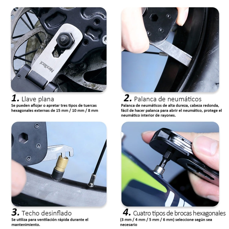 NexTool Multi-functional Bicycle Tool Mini Pocket Bike Toolbox Outdoor Wrench Repair Tool Magnetic Sleeve
