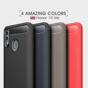 Carbon Fiber Texture TPU Shockproof Case For Huawei Honor 10 Lite / P Smart 2019