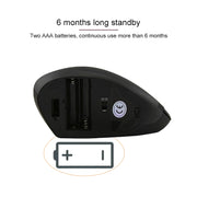 Battery Version Wireless Mouse Vertical 2.4GHz Optical Mouse (White)