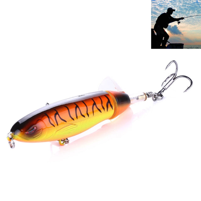 HENGJIA PE018 10cm/13g Propeller Tractor Shaped Hard Baits Fishing Lures Tackle Baits Fit Saltwater and Freshwater (8#)