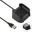 For Fitbit Versa 2 Charger Charging Dock Base Stand Holder with 1m Charging Cable(Black) - Charger by PMC TechLife | Online Shopping South Africa | PMC TechLife | Buy Now Pay Later Mobicred