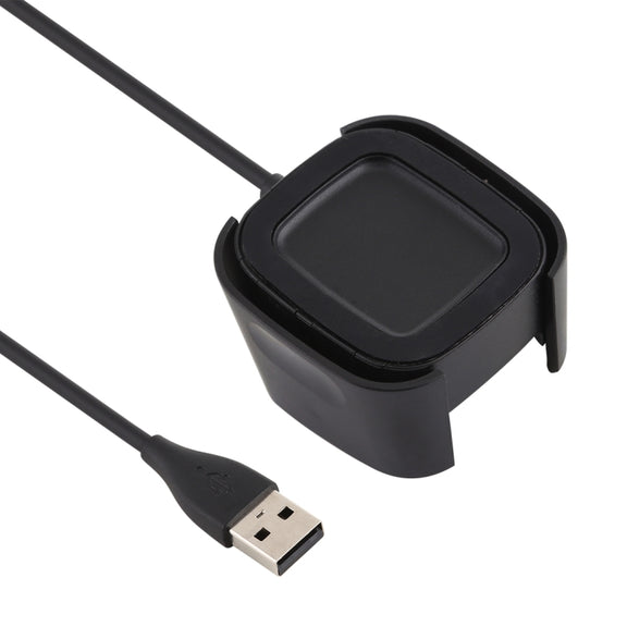 For Fitbit Versa 2 Charger Charging Dock Base Stand Holder with 1m Charging Cable(Black)