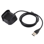 For Fitbit Versa 2 Charger Charging Dock Base Stand Holder with 1m Charging Cable(Black)