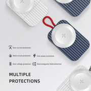ROCK W26 Portable Magnetic Wireless Charger for Apple Watch(Blue)