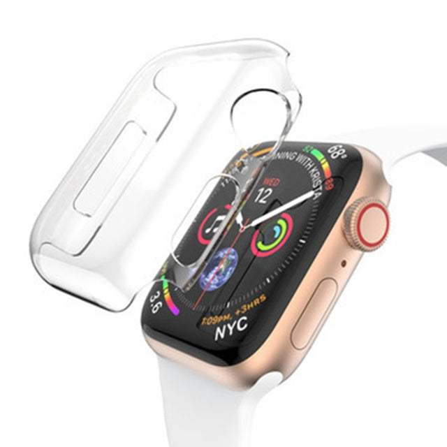 For Apple Watch Series 6 & SE & 5 & 4 40mm Full Coverage PC Case(Transparent)