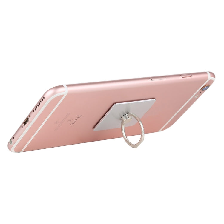 Ring Buckle Multifunction Cell Phone Holder(Silver)
