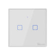 Sonoff T2 Touch 86mm Tempered Glass Panel Wall Switch Smart Home Light Touch Switch, Compatible with Alexa and Google Home, AC 100V-240V, EU Plug - Smart Switch by PMC TechLife | Online Shopping South Africa | PMC TechLife