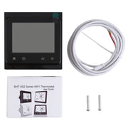 BHT-002GBLW 16A Load Electronic Heating Type LCD Digital Heating Room Thermostat with Sensor & Time Display, WiFi Control(Black)