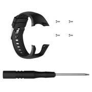 Silicone  Watch Band for SUUNTO Trainer Wrist HR(Black)