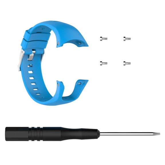 Silicone  Watch Band for SUUNTO Trainer Wrist HR(Sky Blue)