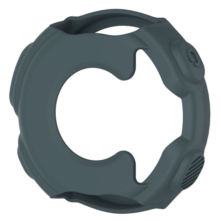 Solid Color Silicone Watch Protective Case for Garmin F235 / F750(Navy Blue)