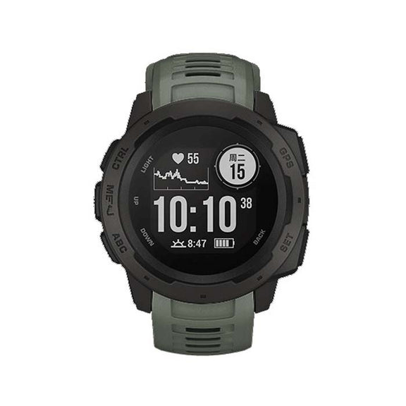Silicone Watch Band for Garmin Instinct 22mm, Host not Included(Army Green)