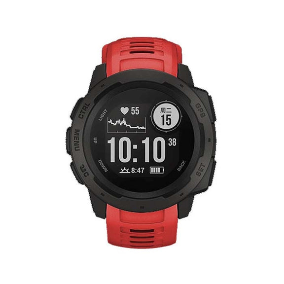 Silicone Watch Band for Garmin Instinct 22mm, Host not Included(Red)