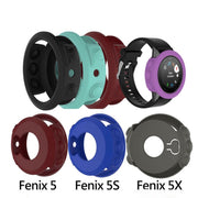 Solid Color Silicone Watch Protective Case for Garmin Fenix 5(Grey)