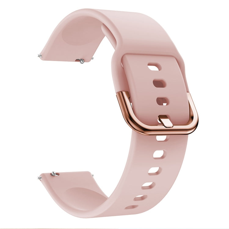 Smart Watch Electroplated Buckle Watch Band for Galaxy Watch Active(Pink)