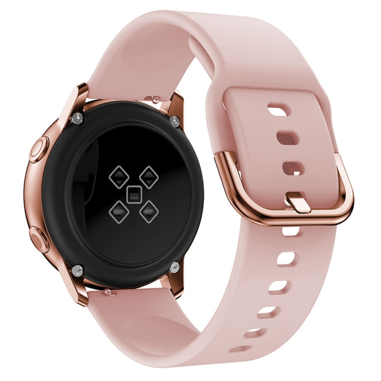 Smart Watch Electroplated Buckle Watch Band for Galaxy Watch Active(Pink)