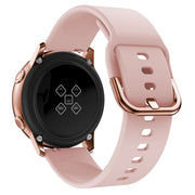 Smart Watch Electroplated Buckle Watch Band for Galaxy Watch Active(Pink)