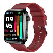 ET210 1.91 inch IPS Screen IP67 Water-resistant Silicone Band Smart Watch, Support Body Temperature Monitoring / ECG (Red)