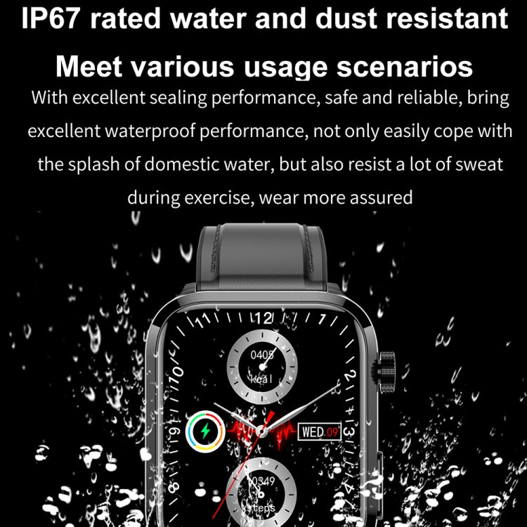 ET210 1.91 inch IPS Screen IP67 Water-resistant Silicone Band Smart Watch, Support Body Temperature Monitoring / ECG (Red)