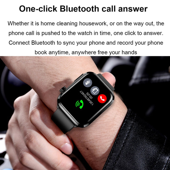ET210 1.91 inch IPS Screen IP67 Water-resistant Silicone Band Smart Watch, Support Body Temperature Monitoring / ECG (Red)