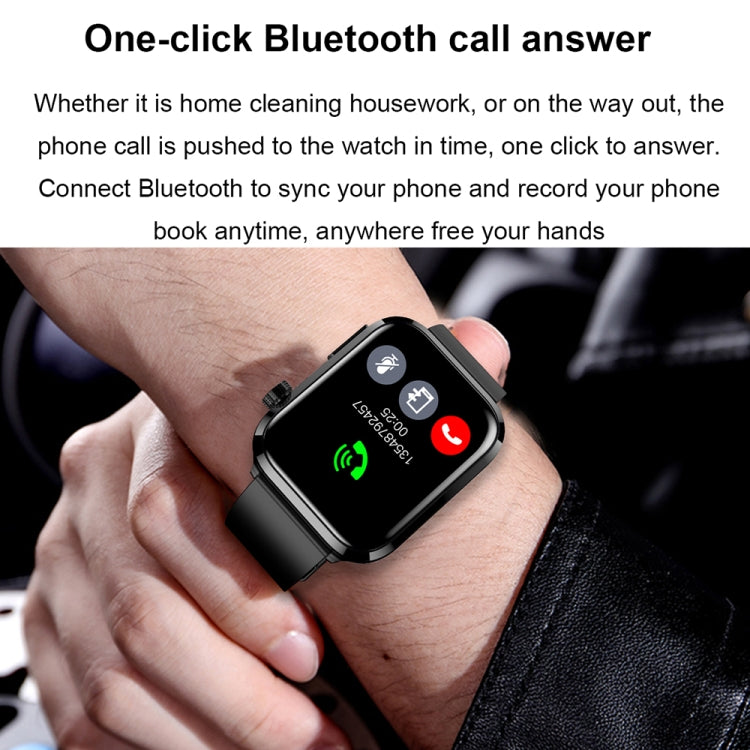 ET210 1.91 inch IPS Screen IP67 Water-resistant Silicone Band Smart Watch, Support Body Temperature Monitoring / ECG (Red)