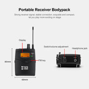 IEM1200 Wireless Receiver Bodypack Stage Singer Ear Monitor System