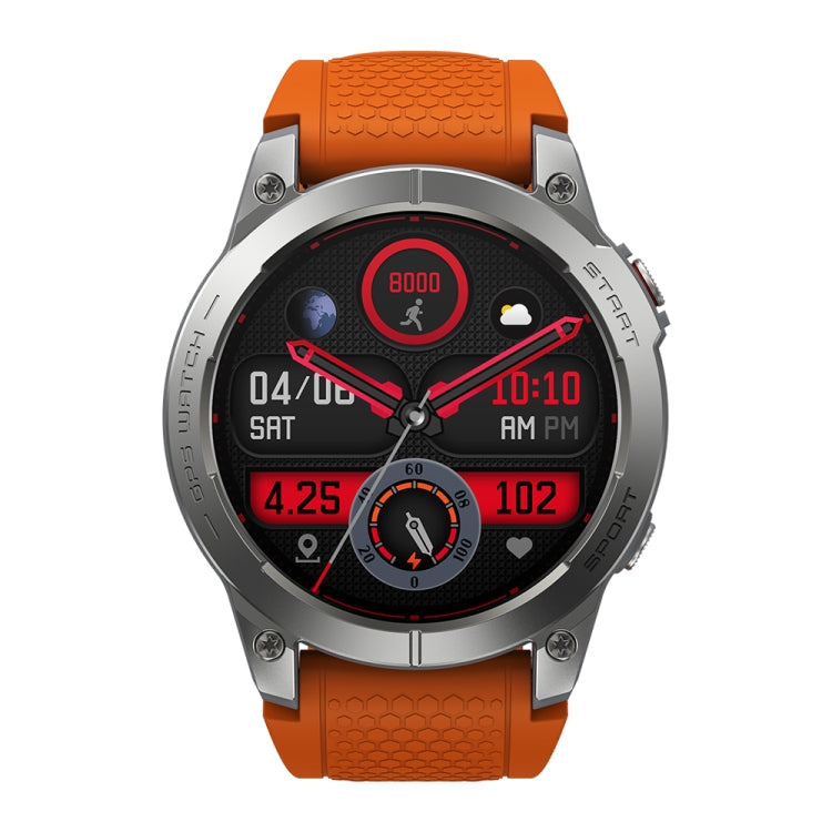 Zeblaze Stratos 3 1.43 inch AMOLED Screen IP68 Water-resistant Smart Watch, Support Bluetooth Call / GPS (Orange)