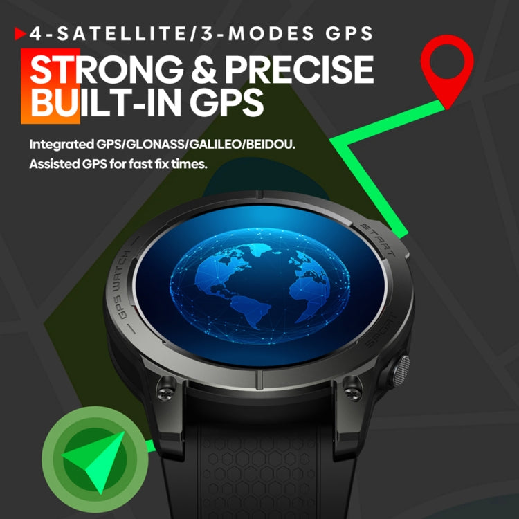 Zeblaze Stratos 3 1.43 inch AMOLED Screen IP68 Water-resistant Smart Watch, Support Bluetooth Call / GPS (Orange)