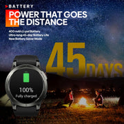 Zeblaze Stratos 3 1.43 inch AMOLED Screen IP68 Water-resistant Smart Watch, Support Bluetooth Call / GPS (Orange)