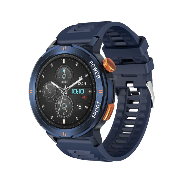 M52 1.43 inch Screen IP68 Water-resistant Smart Watch, Support Bluetooth Call / Heart Rate (Blue)