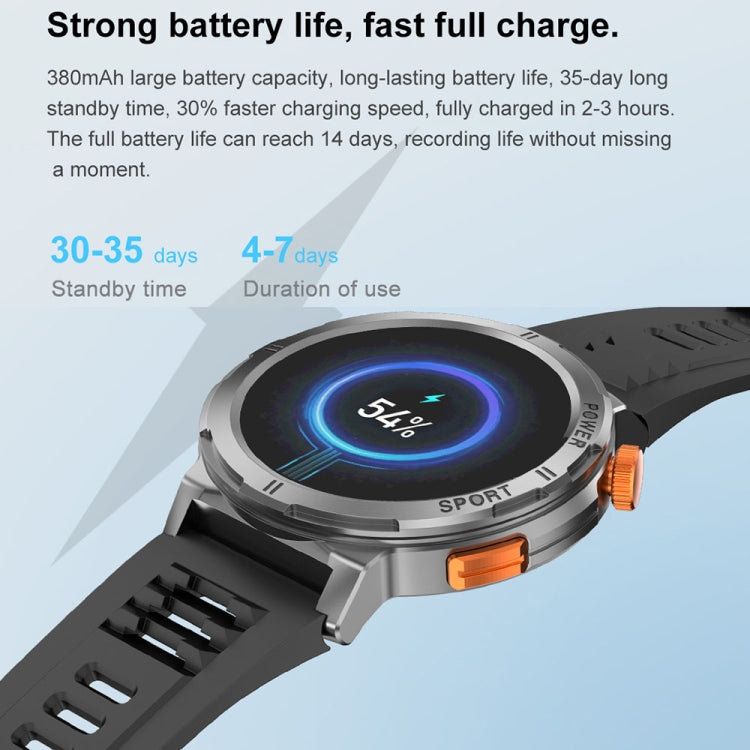 M52 1.43 inch Screen IP68 Water-resistant Smart Watch, Support Bluetooth Call / Heart Rate (Blue)