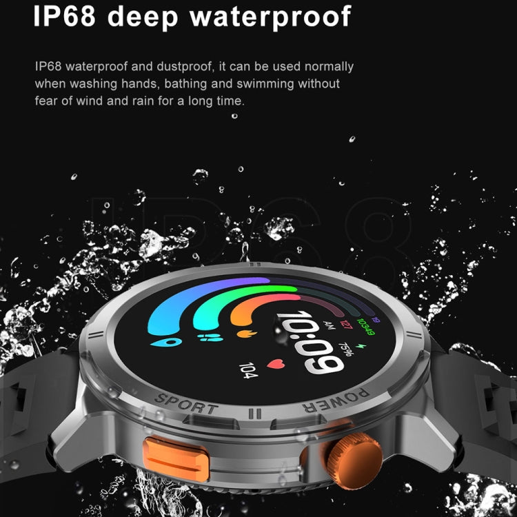 M52 1.43 inch Screen IP68 Water-resistant Smart Watch, Support Bluetooth Call / Heart Rate (Blue)