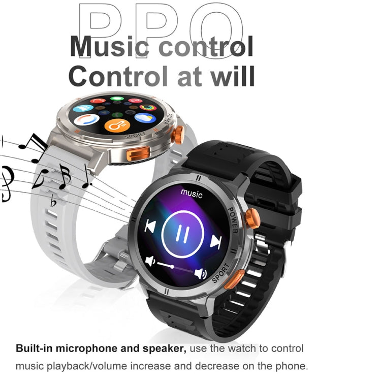M52 1.43 inch Screen IP68 Water-resistant Smart Watch, Support Bluetooth Call / Heart Rate (Blue)