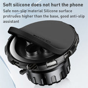 Yesido C160 Suction Cup Type Telescopic Rod Magnetic Car Phone Holder (Black)