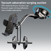Yesido C172 Suction Cup Type Bending Arm Car Phone Holder (Black)