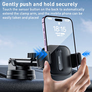 Yesido C174 Suction Cup Type Telescopic Car Phone Holder (Black)