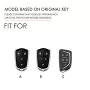 For Cadillac / CT5 / CT6 / XT6 C088 Car Key Leather Protective Case (Brown)