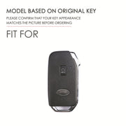 For Kia Sorento Hallmo Car Cowhide Leather Key Protective Cover Key Case(Black)