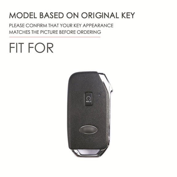 For Kia Sorento Hallmo Car Cowhide Leather Key Protective Cover Key Case(Black)