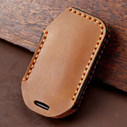 For Kia Sorento Hallmo Car Cowhide Leather Key Protective Cover Key Case(Black)