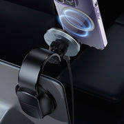 MOMAX CM25B Magnetic Wireless Charger Car Suction Cup Phone Holder