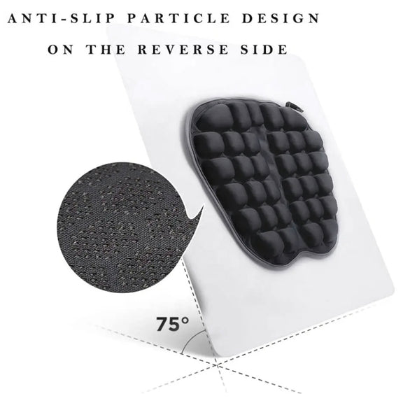 IN-SC003 Car Office Inflatable Airbag Seat Cushion, Style: Manual Inflation (Black)