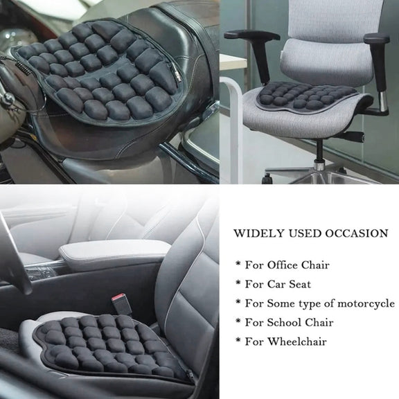 IN-SC003 Car Office Inflatable Airbag Seat Cushion, Style: Manual Inflation (Black)