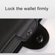 X-7 Antimagnetic RFID  Multi-functional Aluminum Crazy Horse Texture Leather Card Bag Wallet(Dark Blue)