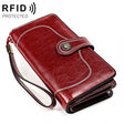 3555 Large Capacity Long Multi-function Anti-magnetic RFID Wallet Clutch for Ladies with Card Slots (Red) - free shipping - PMC TechLife - Order now!