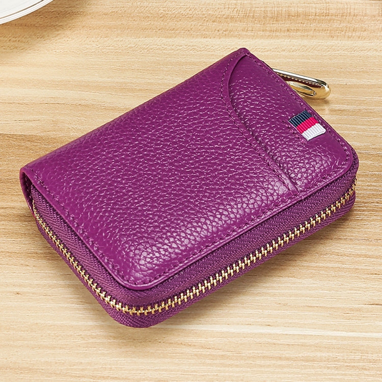 KB151 Multi-card Anti-magnetic RFID Organ Card Package Ladies Wallet (Purple)